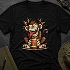 Monkey F'in a Football T-shirt